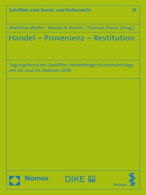 cover image of Handel--Provenienz--Restitution